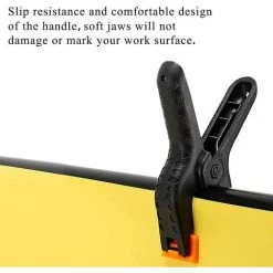 DKSFJKL 10 Pcs Pinces à Ressort En Nylon Pinces à Ressort Plastique Noir Pinces à Ressort Fixes Robustes De 2 Pouces Pour Des Studios De Photographie Projets De Bricolage à Bois -Pince et tenaille Soldes 59286504 3