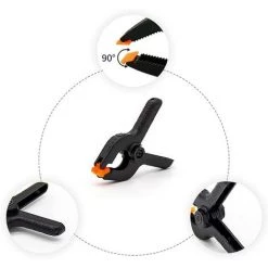 DKSFJKL 10 Pcs Pinces à Ressort En Nylon Pinces à Ressort Plastique Noir Pinces à Ressort Fixes Robustes De 2 Pouces Pour Des Studios De Photographie Projets De Bricolage à Bois -Pince et tenaille Soldes 59286504 4