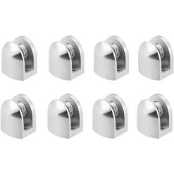 ZOLGINAH 8 Pcs Pince à Verre, Pince à Verre Pince Support, Alliage De Zinc Fixations Réglable Support, Pour Tablettes En Verre De 6-10 Mm D'épaisseur