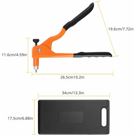 PROSTER Pistolet à Riveter 10" Pinces à Riveter M3 M4 M5 M6 Pistolet à Riveter à Main Professionnelles Outils De Rivetage Avec Système De Réglage D'écrou 100 Pièces 3 PROSTER Pistolet à Riveter 10" Pinces à Riveter M3 M4 M5 M6 Pistolet à Riveter à Main Professionnelles Outils De Rivetage Avec Système De Réglage D'écrou 100 Pièces – Image 3