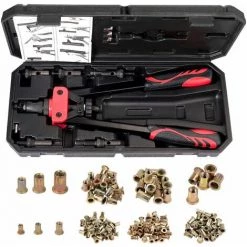 PROSTER Pince à Riveter 14" Jeu De Pinces à écrous à Rivets Robuste 150 écrous à Rivets M3-M10