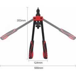 PROSTER Pince à Riveter 14" Jeu De Pinces à écrous à Rivets Robuste 150 écrous à Rivets M3-M10 -Pince et tenaille Soldes 59411258 3