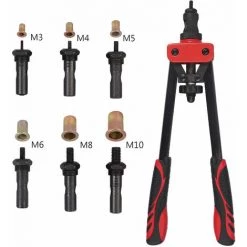 PROSTER Pince à Riveter 14" Jeu De Pinces à écrous à Rivets Robuste 150 écrous à Rivets M3-M10 -Pince et tenaille Soldes 59411258 4