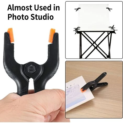 LONGZIMING 10 Pièces Pinces à Ressort, 3 Pouces Pinces Clips Nylon, Pince De Serrage Serre-joint Pour Travaux Du Bois Et Studio De Photographie 4 LONGZIMING 10 Pièces Pinces à Ressort, 3 Pouces Pinces Clips Nylon, Pince De Serrage Serre-joint Pour Travaux Du Bois Et Studio De Photographie – Image 4