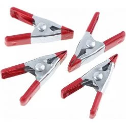 MODOU 6 Pièces Pinces à Ressort En Métal De 4 Pouces Pince à Colle Métallique Pinces Avec Revêtement En Caoutchouc Pour Bâche Camping Tarpaulin Travail Bois -Pince et tenaille Soldes 59465350 4