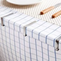 LONGZIMING Clip Nappe, 6 Pièces Pince Nappe, Pince Nappe Table, Pince à Nappe Extérieure, Clip Nappe Table, Nappe Clips Acier Inoxydable, Attache Nappe Jardin Pour Cuisine, Restaurant, Pique-Nique, Mariage Fête -Pince et tenaille Soldes 59487783 4