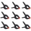 MODOU 9 Pcs 3,5 Pouces Pinces Clips Universels Pour Studio Papier Toile Mousseline Toile De Fond, Heavy Duty Pinces à Ressort, Menuiserie Pinces à Ressort.