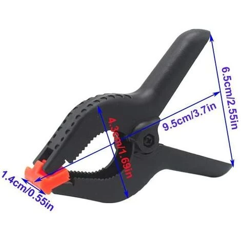 MODOU 9 Pcs 3,5 Pouces Pinces Clips Universels Pour Studio Papier Toile Mousseline Toile De Fond, Heavy Duty Pinces à Ressort, Menuiserie Pinces à Ressort. 3 MODOU 9 Pcs 3,5 Pouces Pinces Clips Universels Pour Studio Papier Toile Mousseline Toile De Fond, Heavy Duty Pinces à Ressort, Menuiserie Pinces à Ressort. – Image 3