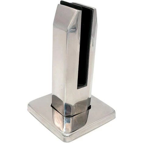 LANGRAY Ensemble De 2 Pince En Verre, Escaliers En Acier Inoxydable 304, Pince De Clôture En Verre Pour Garde-corps De Balustrade De Balcon De Piscine (Stainless Steel Square Column) 2 LANGRAY Ensemble De 2 Pince En Verre, Escaliers En Acier Inoxydable 304, Pince De Clôture En Verre Pour Garde-corps De Balustrade De Balcon De Piscine (Stainless Steel Square Column) – Image 2