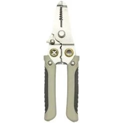 MERKMAK Pince A Denuder Les Fils Multifonctionnelle Pour Electricien, Pince Speciale Pour Couper Le Fil Denuder La Peau Enrouler Le Fil De Pressage Gris
