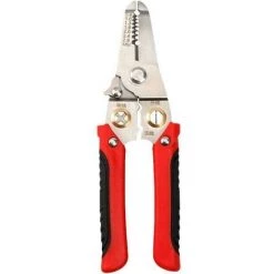 MERKMAK Pince A Denuder Les Fils Multifonctionnelle Pour Electricien, Pince Speciale Pour Couper Le Fil Denuder La Peau Enrouler Le Fil De Pressage Rouge