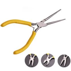 ELLE Pinces à Bec Effilé, étaux, Coupe-fils Multi-usages, Pinces à Bec Coudé, Outils De Sertissage Et Outils De Sertissage Coupants(mini Pince Plate) -Pince et tenaille Soldes 59689220 3