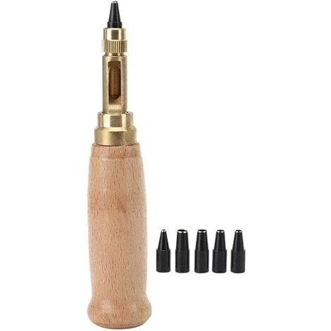 DECKON Outil De Perforation Pour Cuir Avec 6 Embouts, 1.5mm-4mm, Kit De Poinçonnage Manuel Pour Coudre En Cuir Papier Artisanat Poinçons 1 DECKON Outil De Perforation Pour Cuir Avec 6 Embouts, 1.5mm-4mm, Kit De Poinçonnage Manuel Pour Coudre En Cuir Papier Artisanat Poinçons