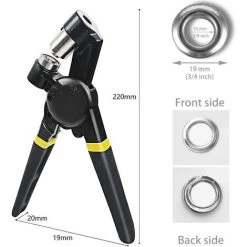 DECKON Pince Oeillet Pour Bache 300pcs Oeillets (10mm) Pour Toile Bâche Tente De Réparation -Pince et tenaille Soldes 59720328 3