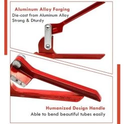 GALOZZOIT 180 Degrés Cintreuse De Tuyauterie Manuelle 1/4"5/16" 3/8" Cintreuse De Tuyaux Professionnelle Pour Tubes En Cuivre, Aluminium, Acier Et Laiton(Métrique) -Pince et tenaille Soldes 59800057 5