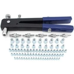 MODOU Filetée Rivet Écrou Kit, 86 Pcs Pince à Riveter Kit De Écrou Riveteuse Rivet Nutsert Gun Outil De Pince à Rveter Insert Fileté Pour Filetage M3 M4 M5 M6 M8