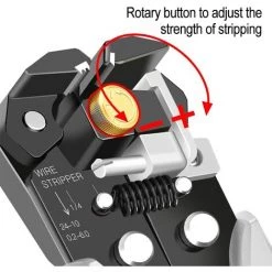 AIRAJ PRO Lot De 198 Pinces à Dénuder Automatiques, Pince à Dénuder 3 En 1 AWG10-24 Pince à Dénuder Professionnelle, Pince à Dénuder Et Pince à Dénuder Auto-ajustable Pour Couper, Dénuder, Sertir -Pince et tenaille Soldes 59894805 3