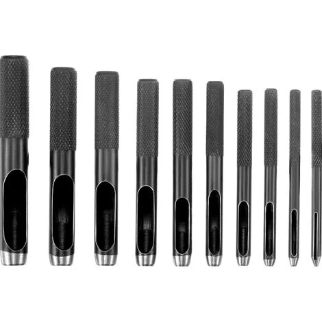 10 Pièces Poinçon Creux En Acier Rond Set 1 Mm à 10 Mm Outils De Perforation De Trou Creux De Cuir Pour Cuir, Bande De Montre, Ceinture De Joint, Chaussure, Tissu, Vêtements En Toile, Œillet GROOFOO 1 10 Pièces Poinçon Creux En Acier Rond Set 1 Mm à 10 Mm Outils De Perforation De Trou Creux De Cuir Pour Cuir, Bande De Montre, Ceinture De Joint, Chaussure, Tissu, Vêtements En Toile, Œillet GROOFOO
