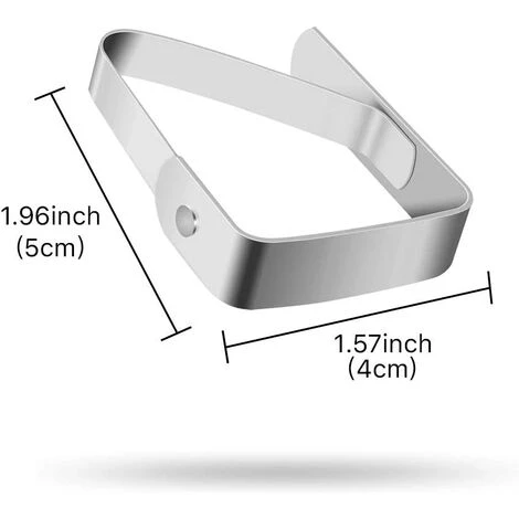 DENUOTOP Pinces à Nappes Pince à Nappe, Support De Nappe 12 Pièces, Pince à Nappe En Acier Inoxydable, Pinces De Couverture De Table Argent, Pinces De Nappe Réglables, Nappe à Clip, Pince à Nappe Pour Plateaux De Table 4cm 3 DENUOTOP Pinces à Nappes Pince à Nappe, Support De Nappe 12 Pièces, Pince à Nappe En Acier Inoxydable, Pinces De Couverture De Table Argent, Pinces De Nappe Réglables, Nappe à Clip, Pince à Nappe Pour Plateaux De Table 4cm – Image 3