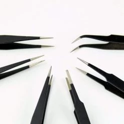 DENUOTOP Brucelles Pincette De Précision Antistatique 6PCS Pincettes De Précision Pince De Précision En Acier Inoxydable Antistatique Pour L'électronique,la Réparation De Montres Et D'horloges La Fabrication De Bijoux 9 DENUOTOP Brucelles Pincette De Précision Antistatique 6PCS Pincettes De Précision Pince De Précision En Acier Inoxydable Antistatique Pour L'électronique,la Réparation De Montres Et D'horloges La Fabrication De Bijoux -Pince et tenaille Soldes 60009871 5