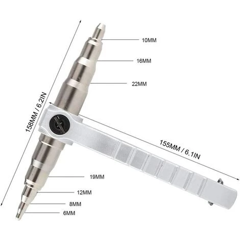 CHANCEY Expander De Tube De Cuivre Manuel, Conditionneur D'outil D'emboutissage De Tuyau De Cuivre Maintiennent La Réparation Outil Universel D'expansion De Réfrigération,SEMAket 5 CHANCEY Expander De Tube De Cuivre Manuel, Conditionneur D'outil D'emboutissage De Tuyau De Cuivre Maintiennent La Réparation Outil Universel D'expansion De Réfrigération,SEMAket – Image 5