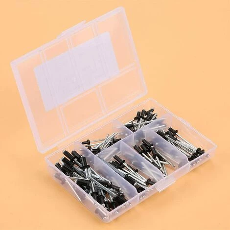 READCLY 120 Pièces Rivets Noir, Kit De Rivets Aveugles En Aluminium, M2.4/M3.0/M3.2/M4 Assortiment De Rivets Pop Pour Rivets électriques Pistolets à Riveter Pneumatiques 3 READCLY 120 Pièces Rivets Noir, Kit De Rivets Aveugles En Aluminium, M2.4/M3.0/M3.2/M4 Assortiment De Rivets Pop Pour Rivets électriques Pistolets à Riveter Pneumatiques – Image 3