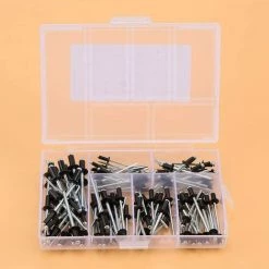 READCLY 120 Pièces Rivets Noir, Kit De Rivets Aveugles En Aluminium, M2.4/M3.0/M3.2/M4 Assortiment De Rivets Pop Pour Rivets électriques Pistolets à Riveter Pneumatiques 8 READCLY 120 Pièces Rivets Noir, Kit De Rivets Aveugles En Aluminium, M2.4/M3.0/M3.2/M4 Assortiment De Rivets Pop Pour Rivets électriques Pistolets à Riveter Pneumatiques -Pince et tenaille Soldes 60215887 4