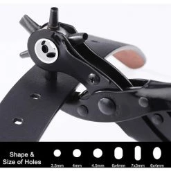 Cisea Pince Perforatrice Cuir 6 Tailles Emporte-pièce Revolver Belt Punch De Précision Pour Perforer Feutre Textiles Papier -Pince et tenaille Soldes 60606713 3