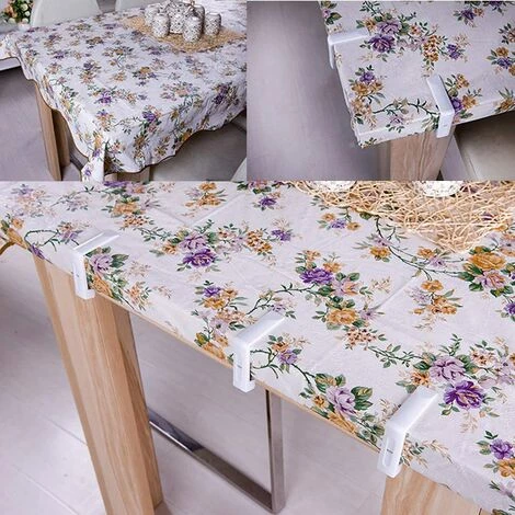 NAXUNNN Lot De 4 Pinces De Nappe En Plastique Blanc Avec Pince Réglable à Haute Tension, épaisseur De Table D'env. 4,5cm, Pince De Table Pour Jardin, Pique-Nique, Fête, Cuisine Et Restaurant. 5,8x5,8x1,5 Cm 5 NAXUNNN Lot De 4 Pinces De Nappe En Plastique Blanc Avec Pince Réglable à Haute Tension, épaisseur De Table D'env. 4,5cm, Pince De Table Pour Jardin, Pique-Nique, Fête, Cuisine Et Restaurant. 5,8x5,8x1,5 Cm – Image 5