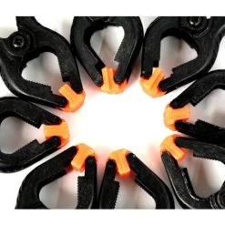 TRIOMPHE Jeu De Pinces à Ressort Plastique, 8 Pièces,Ouverture Jusqu'à 25,4mm,Pince De Serrage Pour Décoration, Travaux Du Bois Et Studio De Photographie,T-Audace -Pince et tenaille Soldes 60964007 5