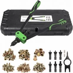 GETLITOOL Pince à Riveter à Levier Riveteuse M3-M10 + Assortiment De Jeu D'écrous à Riveter Filetés 150x -Pince et tenaille Soldes 61048313 5