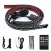GETLITOOL 4pcs 8 Couleurs RGB Car Bandes LED + Voiture Neon 12V Télécommande Sans Fil