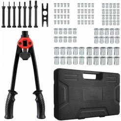 GETLITOOL 16 '' Pistolet à Riveter à Main Robuste Pince à Riveter M3,M4,M5,M6,M8,M10,M12 Outils De Rivetage Avec Système De Réglage Des écrous 100 Pièces 9 GETLITOOL 16 '' Pistolet à Riveter à Main Robuste Pince à Riveter M3,M4,M5,M6,M8,M10,M12 Outils De Rivetage Avec Système De Réglage Des écrous 100 Pièces -Pince et tenaille Soldes 61048577 5