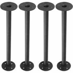 GETLITOOL 4x Pieds De Table Tube En Métal Base De Meuble 42cm Brides 3/4" Meubles Industriels -Pince et tenaille Soldes 61048633 5