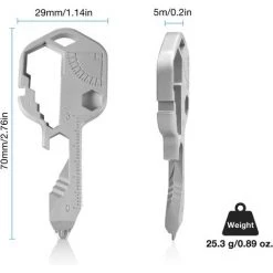 MODOU - Porte-clé Multi-outils - 24 Fonctions Acier Inoxydable Clé Multi-outils Avec Tournevis Outil De Décapage Outil De Coupe De Fil - 1PC Argent 9 MODOU - Porte-clé Multi-outils - 24 Fonctions Acier Inoxydable Clé Multi-outils Avec Tournevis Outil De Décapage Outil De Coupe De Fil - 1PC Argent -Pince et tenaille Soldes 61171271 5