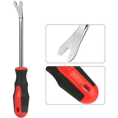 LYCXAMES Pied De Biche En Acier,Outil De Rivet Démolition Pour Démontage De Tournevis De Garniture De Boucle De Réparation De Porte De Voiture 3 LYCXAMES Pied De Biche En Acier,Outil De Rivet Démolition Pour Démontage De Tournevis De Garniture De Boucle De Réparation De Porte De Voiture – Image 3