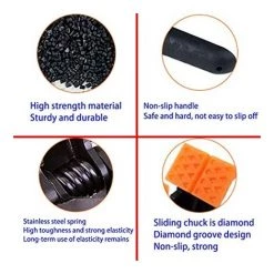 LITZEE Pièces Pince à Ressort, Pinces à Ressort En Nylon Pour Papier Mousseline Pinces à Ressort Outils Pinces à Bois Pince à Rideau En Toile De Bois (11,5 * 8,5 Cm) -Pince et tenaille Soldes 61335009 3