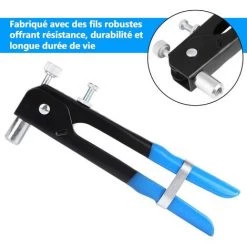 LYCXAMES Pince Rivet Aveugle Heavy Duty Main Riveter Kit Rivet Gun + 85 Pcs Rivet Écrou Inclus M3 M4 M5 M6 M8 En Aluminium -Pince et tenaille Soldes 61444273 5