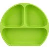 MEZHENG Assiette Divisée Pour Tout-Petits - Assiettes Divisées En Silicone Pour Tout-Petits DIY Nourriture Complémentaire Napperon Ventouse Pour Bébés Enfants(Vert)
