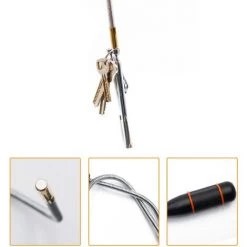 FR-LIFE BR-Vie Outil De Ramassage Magnétique Flexible Pick Up Outils Portable Aimant Flexible Mecanique Balais Magnétique Pour Ramassage Petites Pièces Écrous Boulons Vis Clé Pièces Automobiles 590mm -Pince et tenaille Soldes 63515129 3