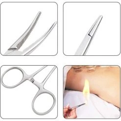 EAUDACè Pince Hémostatique, Acier Inoxydable Chien Chat Chat Ciseaux Pour Animaux De Compagnie Oreille Pince à Cheveux Ciseaux De Pêche Outils (18CMtout Droit) -Pince et tenaille Soldes 63578543 4