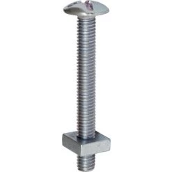 FORGEFAST Vis Poêlier Avec Embout M6x80mm