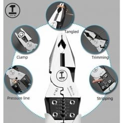 Pince Diagonale Universelle, Pince à Nez Aiguille, Outils De Quincaillerie,7inch FUIENKO -Pince et tenaille Soldes 63778311 4