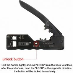 Pince à Câble Réseau Multifonctionnelle, Pince à Queue'aronde, Tête En Cristal Pour Cinq-six-se FUIENKO -Pince et tenaille Soldes 63779488 3