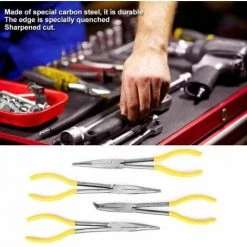 Pince Electricien Jeu De Pinces à Bec Long En Acier Au Carbone FUIENKO 7 Pince Electricien Jeu De Pinces à Bec Long En Acier Au Carbone FUIENKO -Pince et tenaille Soldes 63779592 4