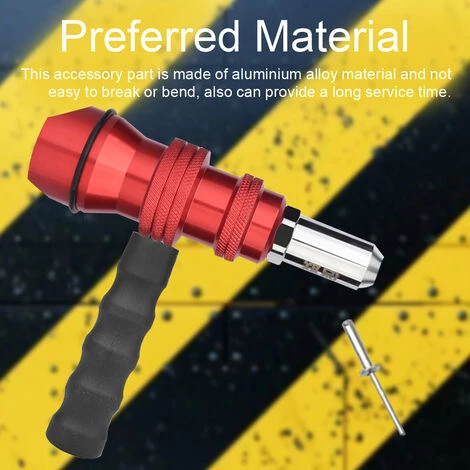 SUPERSELLER Adaptateur De Rivet électrique En Alliage D'aluminium Ensemble De Pièces De Conversion Pour Machine à Riveter Joint De Conversion Rapide Pour Machine à Riveter électrique Convient Pour Les Rivets De 2,4 à 4,8 Mm à Utiliser Avec Une Perceuse électrique - A 4 SUPERSELLER Adaptateur De Rivet électrique En Alliage D'aluminium Ensemble De Pièces De Conversion Pour Machine à Riveter Joint De Conversion Rapide Pour Machine à Riveter électrique Convient Pour Les Rivets De 2,4 à 4,8 Mm à Utiliser Avec Une Perceuse électrique - A – Image 4