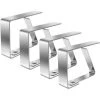 HKLFFJA LOVEXIU Clip Nappe, Pince Nappe De Table 12 PCS, Clip Nappe Table Réglable, Nappe Clips Acier Inoxydable,Nappe Table De Jardin, Clip Table Nappe, Pince De Nappe De Plein Air,Fête
