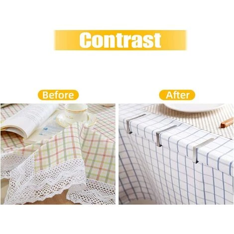 HKLFFJA LOVEXIU Clip Nappe, Pince Nappe De Table 12 PCS, Clip Nappe Table Réglable, Nappe Clips Acier Inoxydable,Nappe Table De Jardin, Clip Table Nappe, Pince De Nappe De Plein Air,Fête 3 HKLFFJA LOVEXIU Clip Nappe, Pince Nappe De Table 12 PCS, Clip Nappe Table Réglable, Nappe Clips Acier Inoxydable,Nappe Table De Jardin, Clip Table Nappe, Pince De Nappe De Plein Air,Fête – Image 3