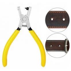 FR-LIFE Pince à Perforer Les Trous Jaune Oeillet En Cuir Bande Sangle Lien Ceinture Réparation à La Main Outils De Poinçon Magasin Famille Couramment Utilisé, BR-Vie