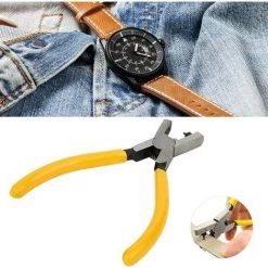 FR-LIFE Pince à Perforer Les Trous Jaune Oeillet En Cuir Bande Sangle Lien Ceinture Réparation à La Main Outils De Poinçon Magasin Famille Couramment Utilisé, BR-Vie -Pince et tenaille Soldes 63923459 4